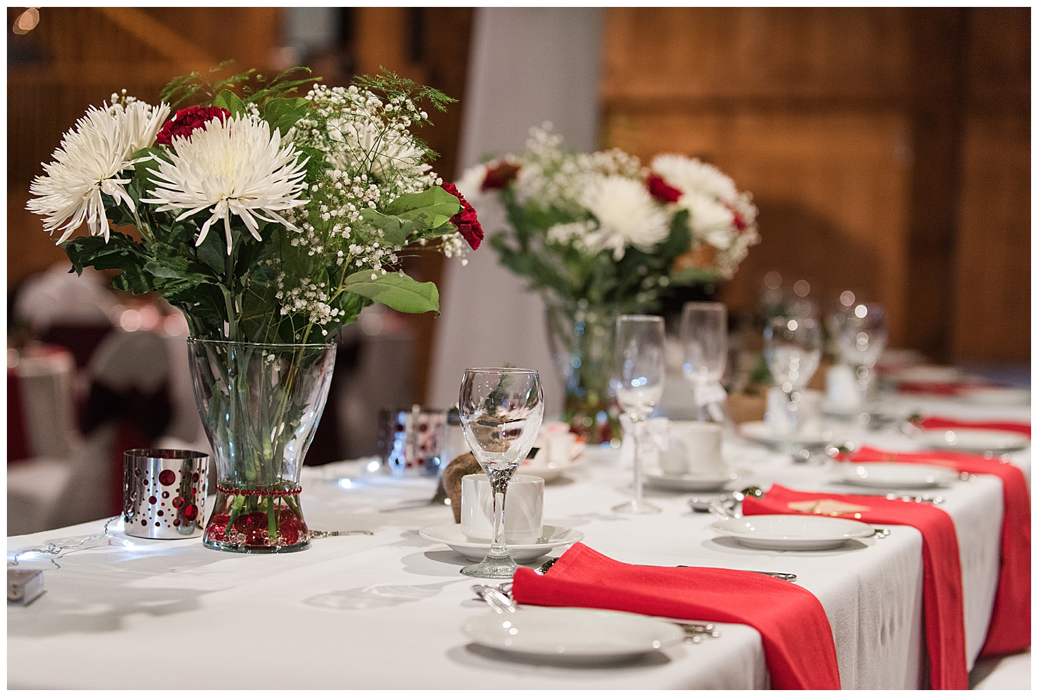 country heritage park wedding place setting