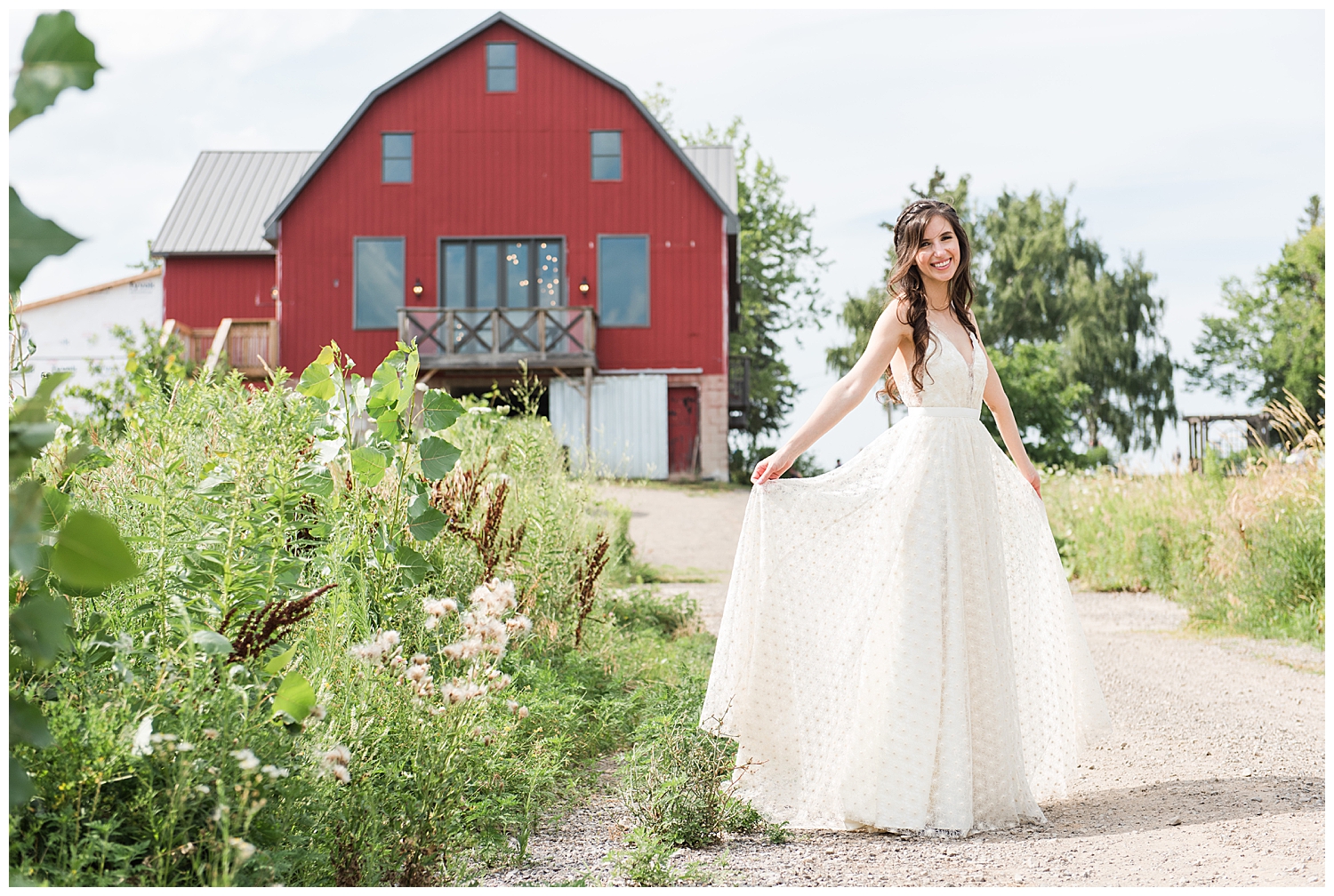 bride at earth to table farm