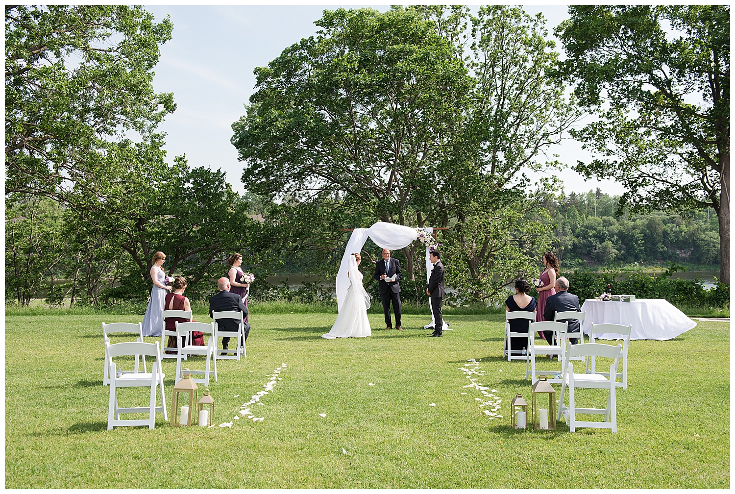 Galt country club outdoor wedding ceremony