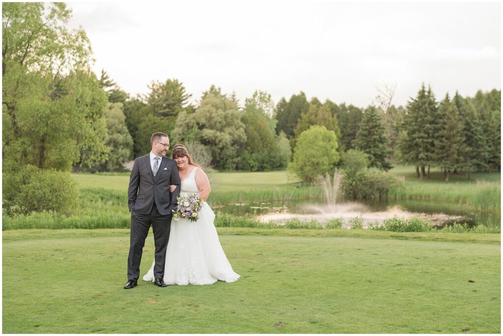Bride and groom portraits at Springfield Golf Club Wedding in Guelph
